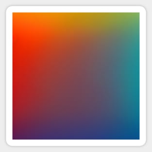 Abstract Color Gradient Orange to Purple Sticker